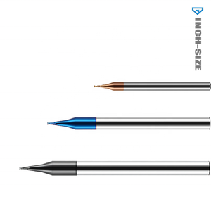 HRC58 2F Aluminium End Mill D0.3-D0.9 <strong>Deep</strong> groove Solid Carbide Straight Cnc End Mill Micro Mini Diameter End Mill <strong>Cutter</strong> - Product Image 2