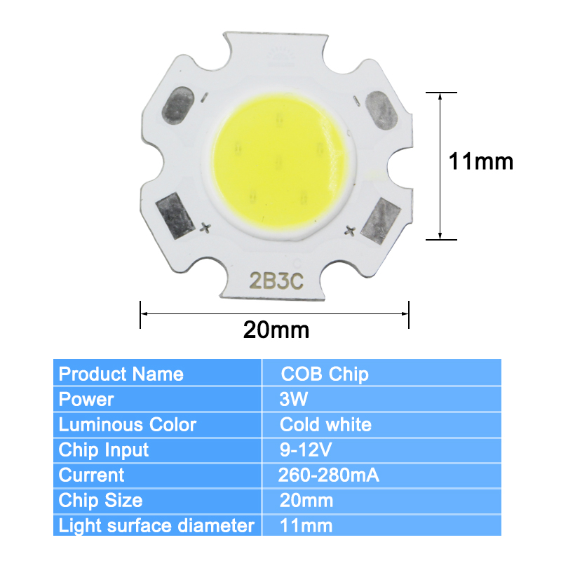 Chip COB Plum Blossom bianco caldo/bianco freddo/rosso/verde/blu/giallo/viola