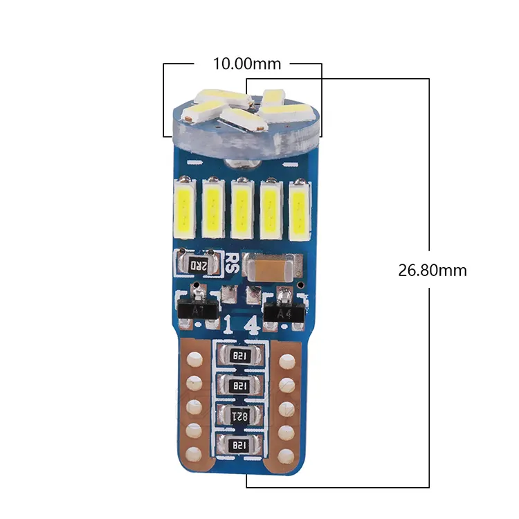 T10 4014 15SMD W5W 194 6000K beyaz marka yeni süper parlak LED ampul lamba otomatik arka işık ampul diğerleri araba işık aksesuarları