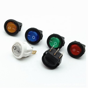 Su geçirmez Rocker anahtarı 6A 250VDC gösterge ışığı ile 2 4 6 pin kapalı endüstriyel ekipman için ışıklı rocker anahtarı - Product Image 3