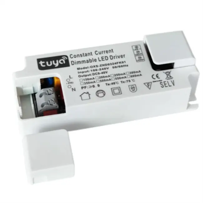 Zigbee Driver Sekarang Konstan Led 3-24W Dimmable Transformer Tuya Adaptor Power Supply untuk Led/Downlight/Lampu Plafon