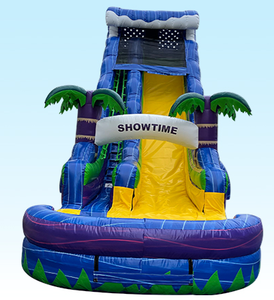 Bán Chạy Nhất Trẻ Em Của Sân Chơi Thương Mại PVC Cây Cọ Inflatable Trượt Nước Với Hồ Bơi Thích Hợp Cho Sân Sau - Product Image 3