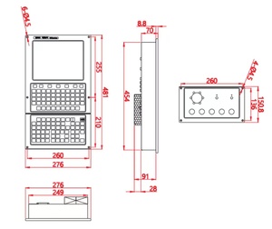 Versión vertical 218ME-V Sistema de centro de mecanizado de cinco ejes Controlador <span class=keywords><strong>CNC</strong></span> Tipo de autobús Similar a GSK - Product Image 4