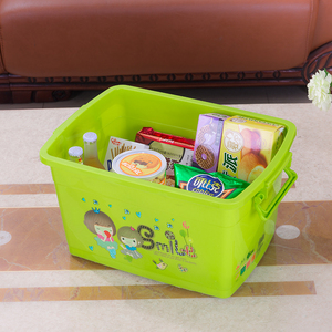 ถังเก็บพลาสติกพร้อมฝาปิดแบบวางซ้อนกันได้สำหรับใช้ในครัวเรือน - Product Image 4