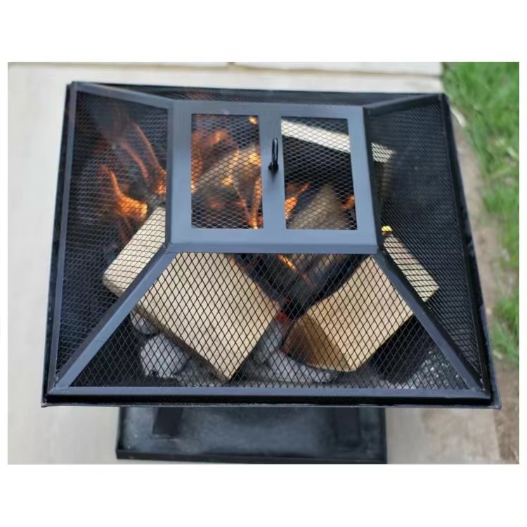 Amazon hot barbecue stove Portable fire pit wood fire Net Outdoor brazier OEM grill for outdoor camping barbecue