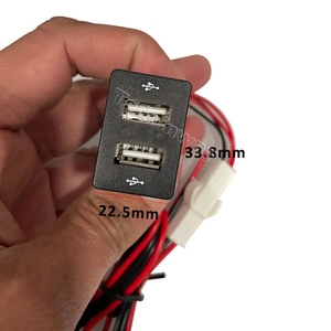 Car Charger Blue LED Light Dual USB Dashboard Phone Fast Charging <strong>Socket</strong> for Isuzu Dmax D-MAX MU-X <strong>V</strong>-Cross - Product Image 4