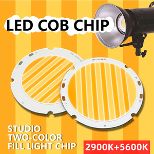 100WCRI95ハイパワー2色LEDモジュールCOBチップ発光ダイオードウォーム/ホワイトLEDスポットライト写真用フィルライト - Product Image 5