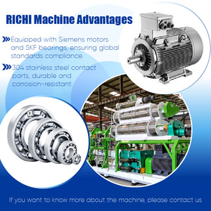 Richi thiết kế mới 3-4t/h cá rô phi cá da trơn cá thức ăn cho dây chuyền sản xuất - Product Image 3