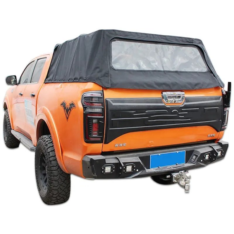 Penutup ranjang truk kanopi konversi atas lembut untuk Toyota Tacoma Tundra Triton GWM Poer aksesoris