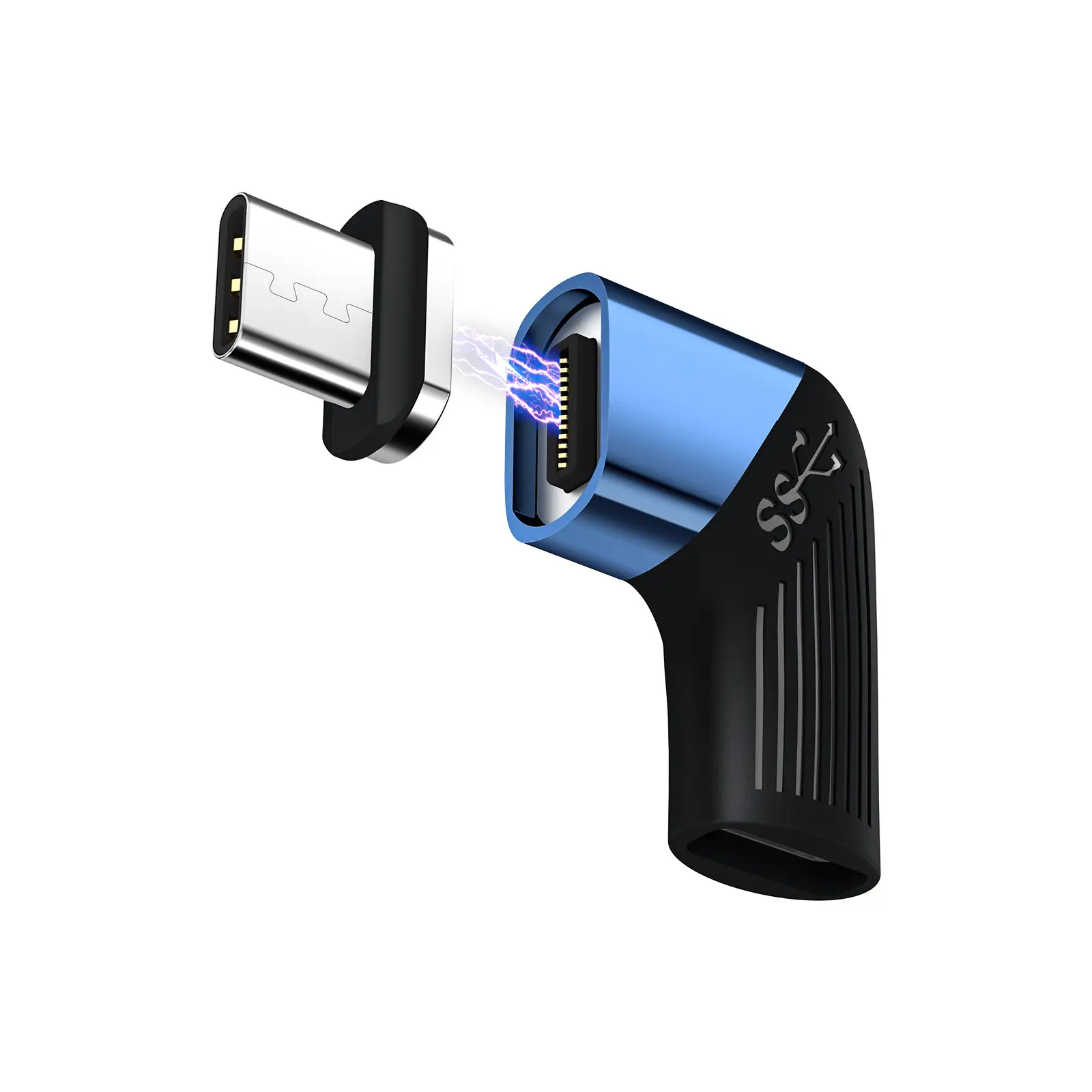 Оптовая Продажа с фабрики USB3.1 Магнитный адаптер для ноутбука PD100W 24Pin Магнитный usb c адаптер для Macbook