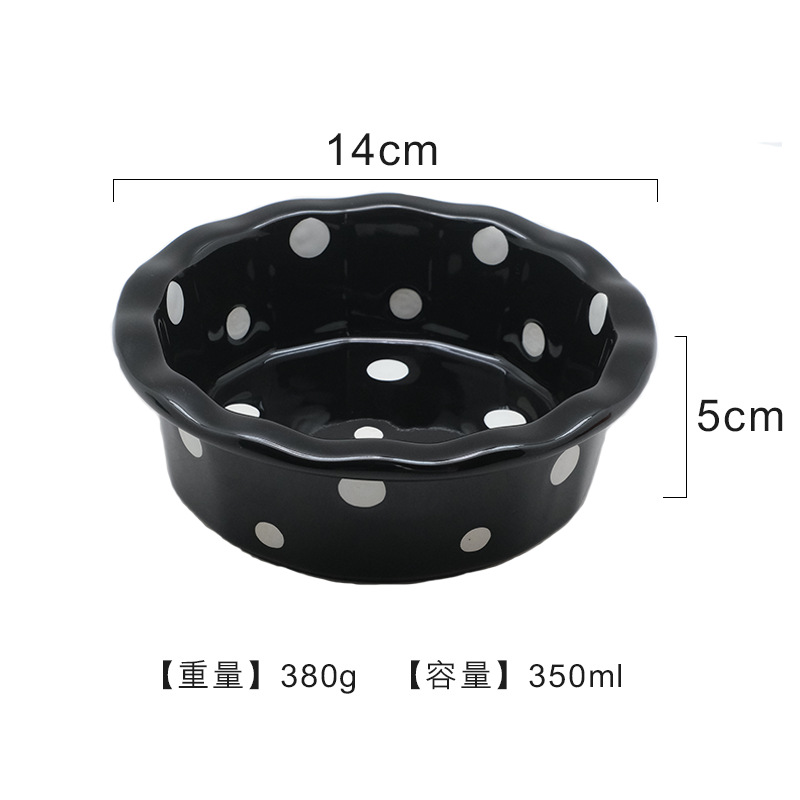 Bol à pois, noir