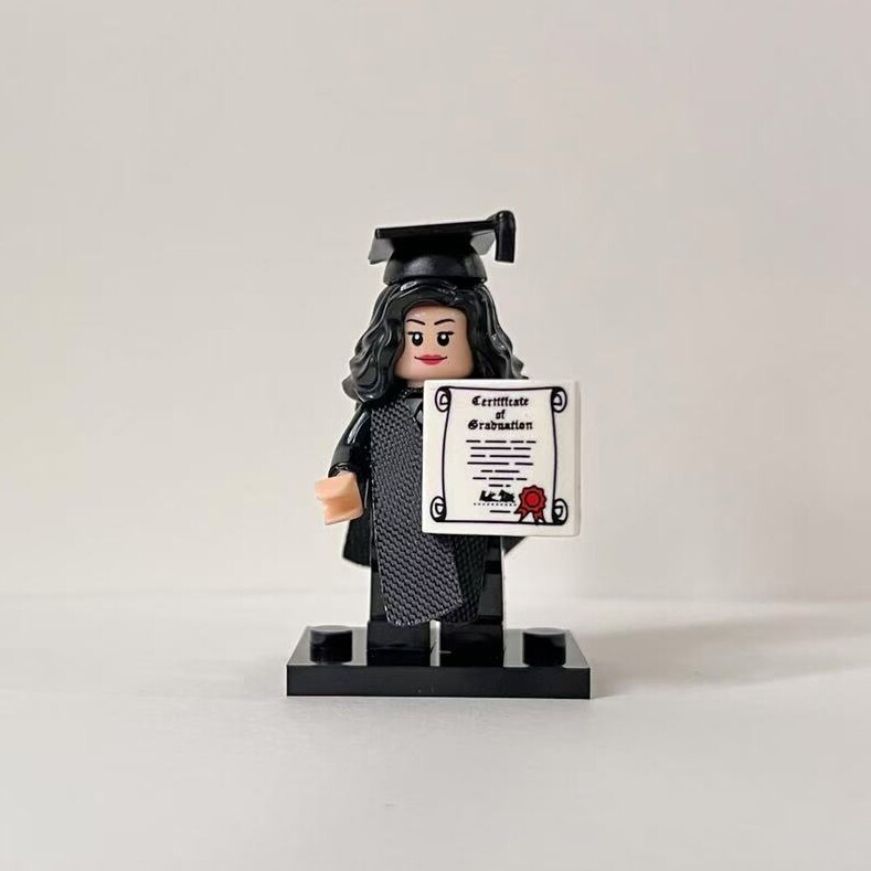 Toga de graduación negra, sin número, 2-14 unidades + 03 mesas