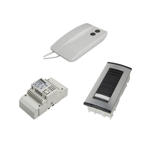 1 Post Audio Door Phones Kit Sistema de intercomunicación bidireccional con panel de aluminio cepillado Anillo electrónico Control remoto de bloqueo de puerta - Product Image 2