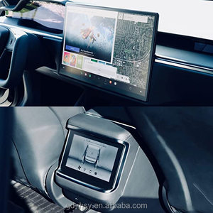 2022 ~ 2025 araba aksesuarları 17 "navigasyon & 8" Tesla modeli X modeli S ekose ve uzun menzilli temperli cam için arka ekran koruyucu - Product Image 4