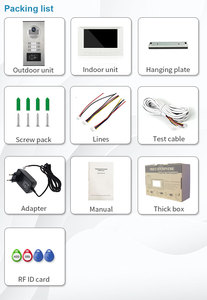 6 Button <strong>Video</strong> <strong>Intercom</strong> <strong>System</strong> 7 Inch Monitor with ID Card Unlock <strong>Video</strong> Doorbell Camera 4 Wire <strong>Video</strong> Door Phone <strong>Intercom</strong> <strong>System</strong>