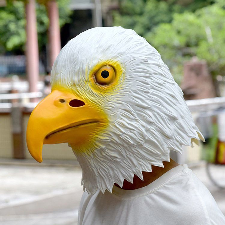Maschera testa d'aquila in lattice