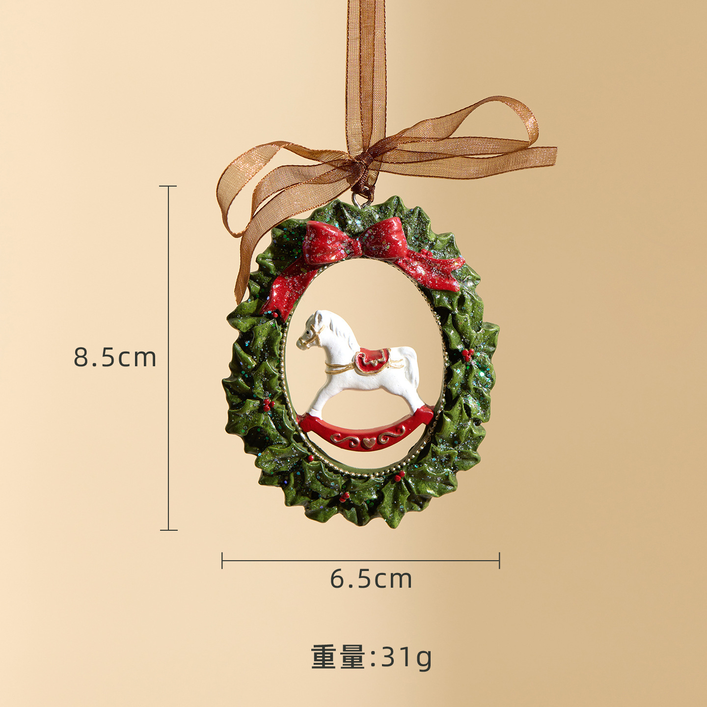 Cadre photo rond poney-fd8157
