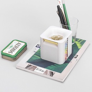 2025创意5合1便笺盒多功能便笺套装，带铅笔架学校和办公室立方体便笺盒
