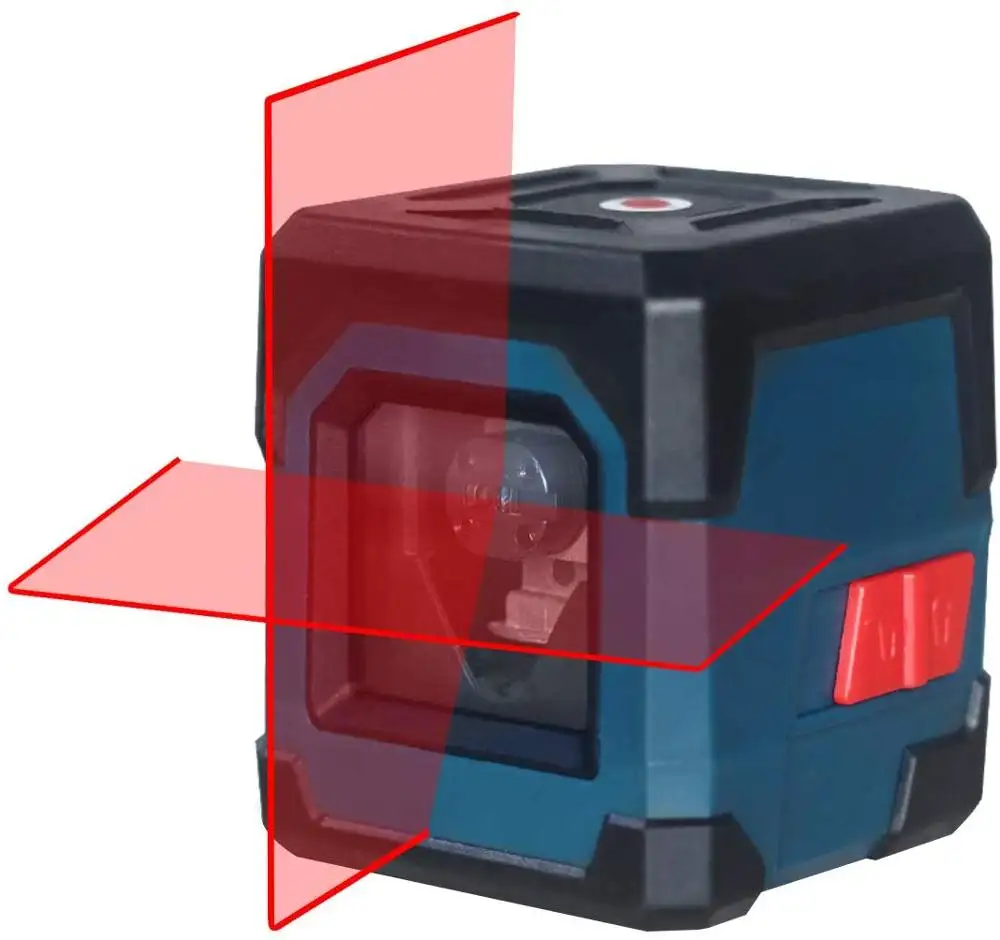 Borka Mini 2 Lines Horizontal and Vertical Cross Line Red Laser Self-leveling Laser Level For Picture Hanging Construction