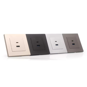 Excelente estándar USB + Zócalo DE LA PC Panel DE LA PC Durable Usb Enchufe de pared Tipo C - Product Image 3