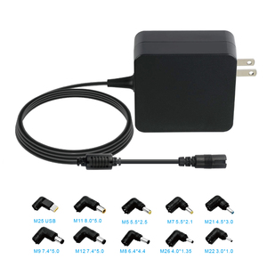 Adaptador universal para portátil de 10 puntas de CC de 90 vatios para portátil, enchufe estadounidense protegido con OTP - Product Image 2