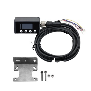 Sensor de distancia láser de alta precisión, sensor óptico de semiconductor rojo de alta precisión, conector M12, salida analógica RS485, PNP, 1 unidad