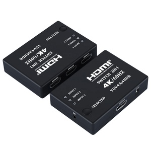 Conmutador HDMI de alta velocidad, divisor HDMI de 4K y 60Hz, 3x1, 3 en 1 salida, UHD con mando a distancia, cable infrarrojo, conmutador HDMI, en stock - Product Image 4