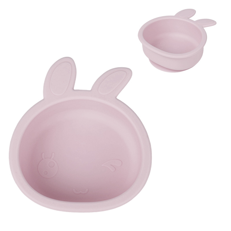 Bol à lapin rose foncé