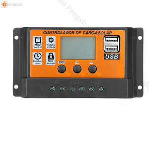 Solar panel Batterie ladegerät 30A 12V/24V Auto LCD Solar laderegler mit 5V Dual USB Ausgang