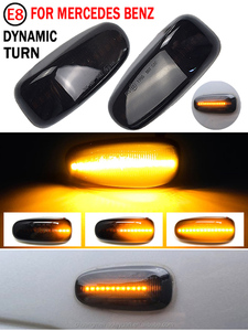 1 çift araba LED yan işaretleyici dönüş sinyal ışıkları Mercedes Benz W210 W202 CLK W208 SLK R170 W638 dönüş sinyali işık - Product Image 3