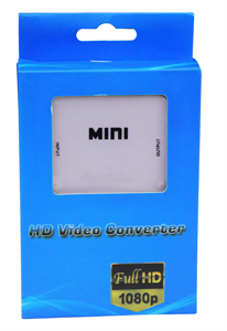 OEM 1080P Mini RCA VGA AV para HDMI Adaptador Convertidor de señal Blanco y negro para proyector y HDTV Precio de fábrica - Product Image 6