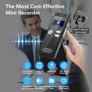 Digital Voice Activated <strong>Recorder</strong> With Playback - 2276 Hours Audio Recording Device, 3072Kbps HD Dual MIC Tape <strong>Recorder</strong> Device - Product Image 4