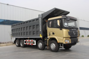 中国Shanqi SHACMAN 1015トン8x412クレーンダンプトラック付きウィーラーガベージティッパー