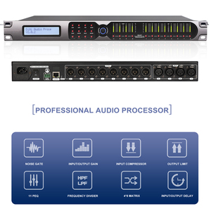 4 entradas 8 salidas fabricantes de equipos de sonido profesional driverack DSP Music Audio Procesador ecualizador Procesador de audio - Product Image 3