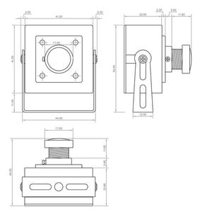 Cámara USB ELP de 8MP para ordenador, cámara de PC gran angular, lente ojo de pez de 170 grados, Mini Cámara CCTV DE SEGURIDAD USB para Raspberry Pi - Product Image 6