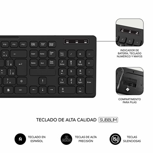Wireless <strong>Keyboard</strong> and Mouse Combo, 2.4G Silent Cordless <strong>Keyboard</strong> Mouse Combo for Windows Chrome Laptop Computer PC <strong>Desktop</strong> - Product Image 2