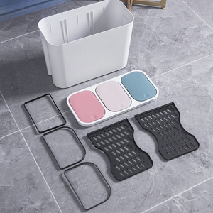 Bote de basura de plástico emergente, separación de 3 contenedores, clasificación pop-up, gran oferta - Product Image 4