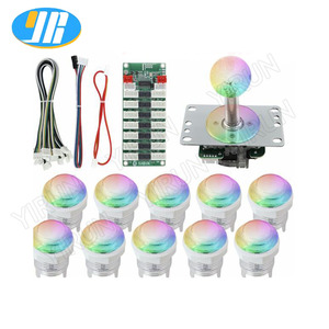 Zero Delay USB Board RGB Light SANWA Joystick Arcade Game Machine Kit Botones pulsadores iluminados Codificador PC Raspberry Game Centers - Product Image 2