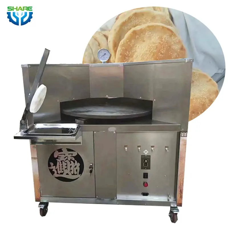 Automation Charcoal Pocket Bread Baking Machine Pita Bread Gas Baking Oven