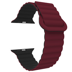 wine red + black