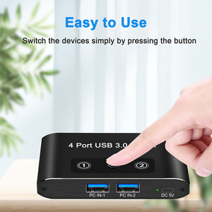 USB3.0オーディオビデオコンバータースイッチコンピューターモニタリングUSB4in1出力キーボードマウスUSB共有4KラップトップPCスイッチHDM1 - Product Image 6