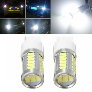T20 W21/5W 7443 33SMD LED電球車用LEDシグナルライト5630チップ12Vホワイトオートウェッジサイドトランクブレーキランプ - Product Image 5