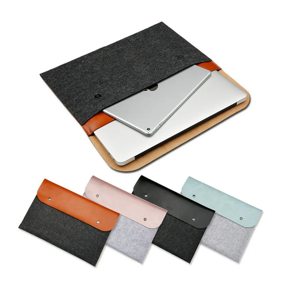 China fabricante OEM ODM mujeres Laptop manga bolsa de cuero 13 14 15 16 pulgadas Macbook Laptop bolsa mochila para hombres mujeres