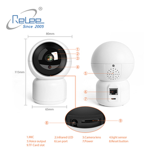Automatic Tracking CCTV <strong>IP</strong> WIFI <strong>Camera</strong> <strong>with</strong> Voice Recorder 720P 1080P Ce PTZ <strong>Camera</strong> Indoor M SD Card Support Smart H.264+ - Product Image 5
