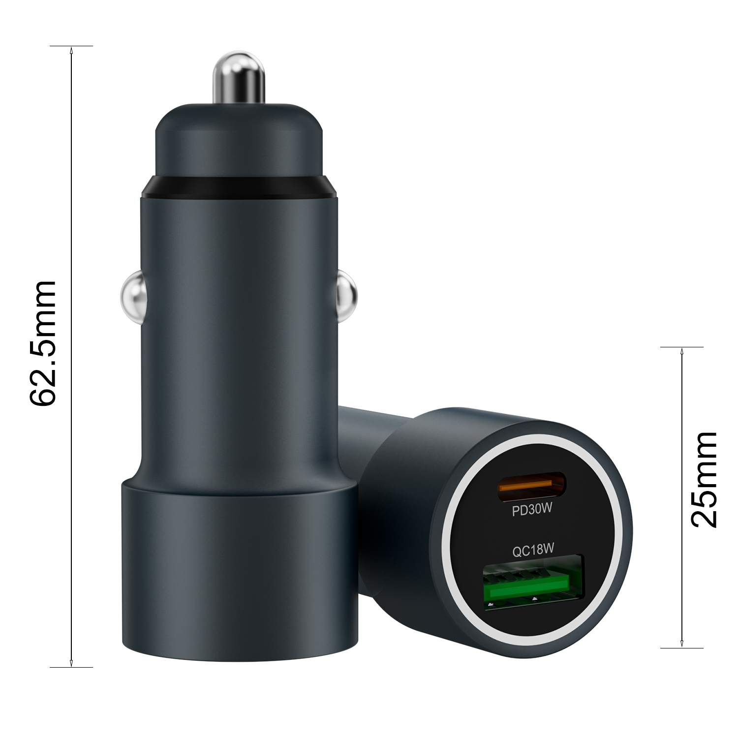 Gun 48W Fast Car Charger