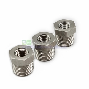 不锈钢1/4英寸BSP公至1/2英寸BSP公减速器 - Product Image 6