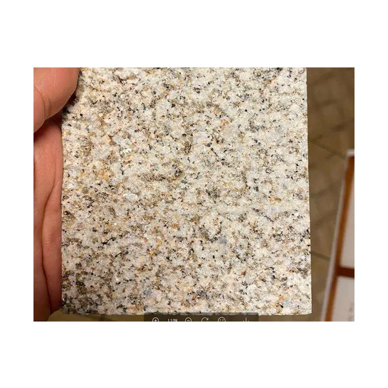 YD STONE G350 Bush martellato Shandong ruggine pietra di granito giallo lastra di piastrelle per pavimento