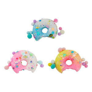 3 stil yumuşak TPR renkli Donut sıkmak oyuncak yaratıcı boşluk gıda Squishy oyuncak stres giderici tutam eğlenceli dekompresyon oyna stres oyuncakları - Product Image 1