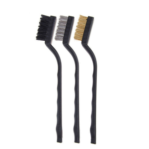 1/3pcs <strong>17cm</strong> Stainless Steel Copper Nylon Wire <strong>Brush</strong> Rust Scrub Remove Cleaning Tools Manual Cleaning and Maintenance Tool
