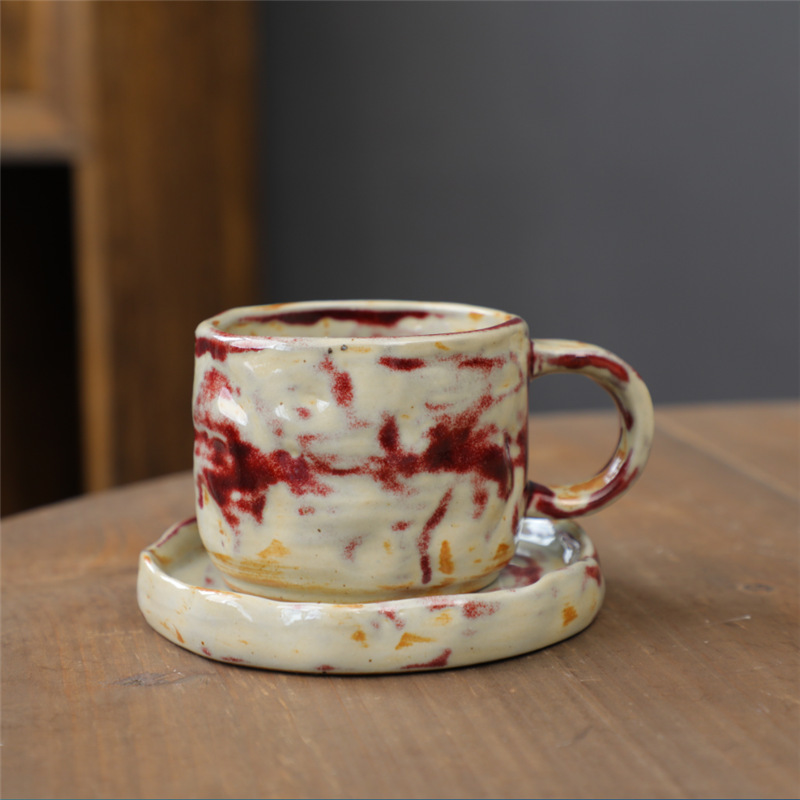 Set di tazze da caffè "Hand Pinch" - viola forno 270ml - 201-300ml